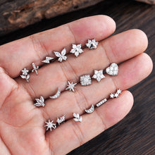 Load image into Gallery viewer, Minimalist Micro-Set Zircon Ear Cuffs